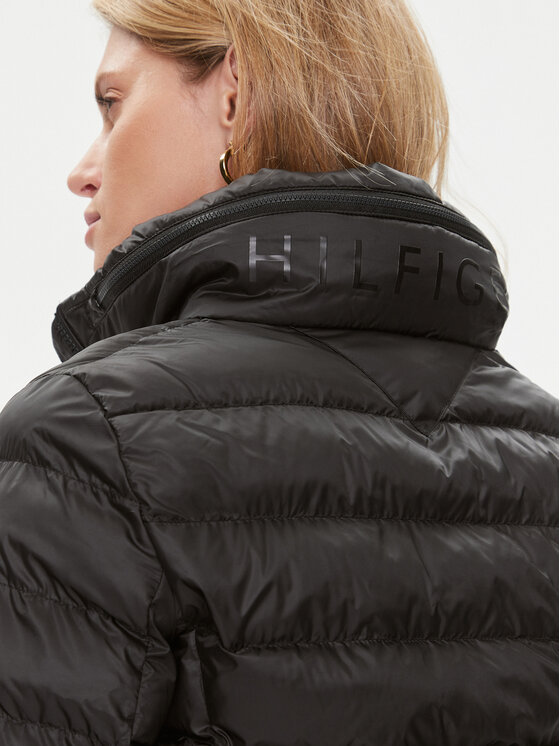 Tommy Hilfiger Tommy Hilfiger Μπουφάν χειμωνιάτικο Global Stripe WW0WW39863 Μαύρο Regular Fit