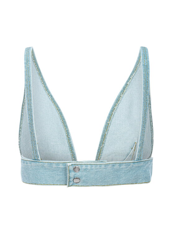 MissDenim MissDenim Top Denim Bra Niebieski Basic Fit