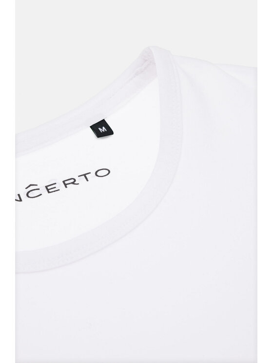 Lancerto Lancerto T-Shirt Steph TS073123000001 Biały Regular Fit