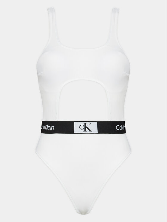 Calvin Klein Swimwear Costum de baie KW0KW02260 Alb