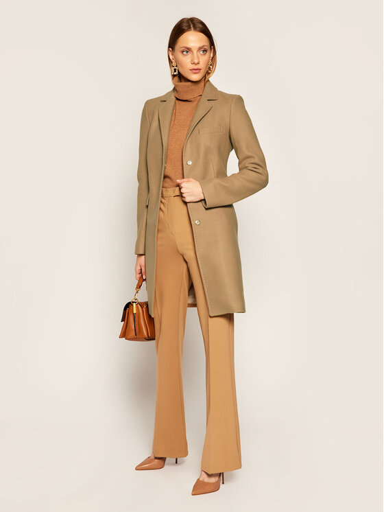 Cappotto di transizione WF0422 T4612 Marrone