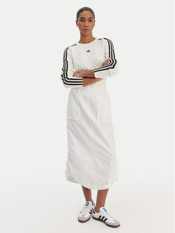 adidas adidas Pulover Solid Spike KS6461 Écru Slim Fit