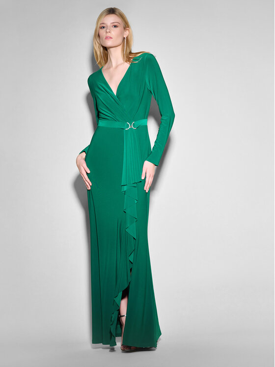 Joseph Ribkoff Joseph Ribkoff Vakarinė suknelė 233788 Žalia Regular Fit