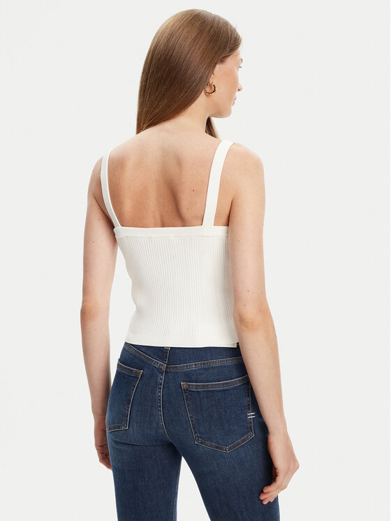 Guess Guess топ W5YR10 Z0130 Бял Regular Fit