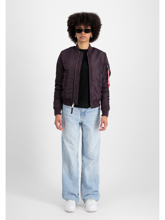 Alpha Industries Alpha Industries Kurtka bomber MA-1 VF 59 Bomber Jacket Women Fioletowy Slim Fit