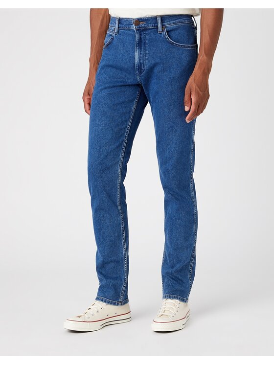Wrangler Wrangler Jeansy GREENSBORO Niebieski Slim Leg