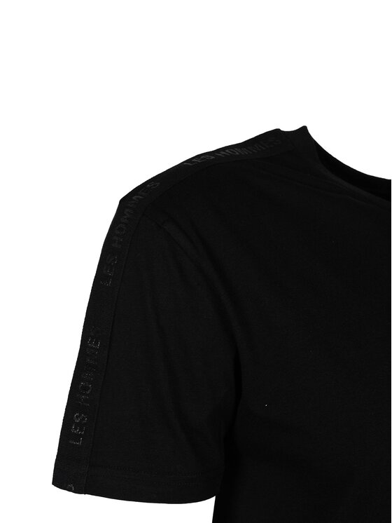 Les Hommes Les Hommes T-Shirt LF224100-0700-900 | Round neck Μαύρο Regular Fit
