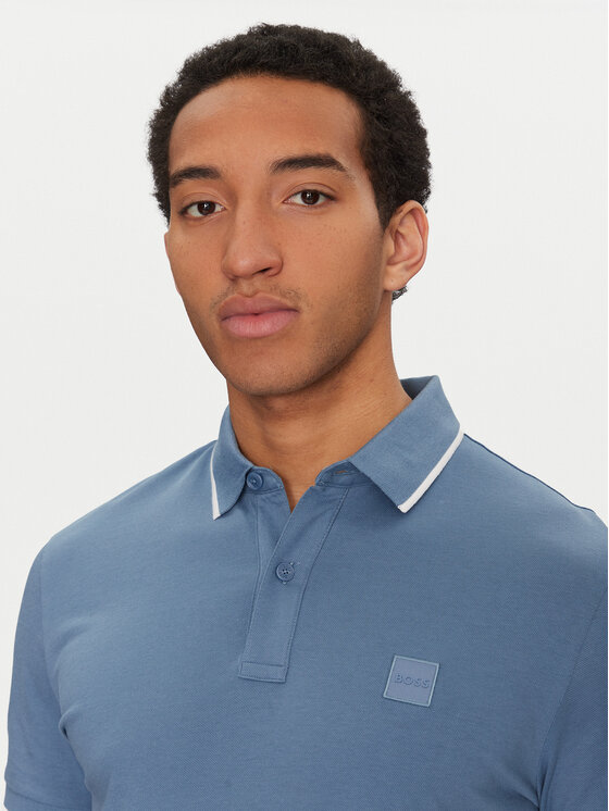 BOSS BOSS Polokošeľa Passertip 50507699 Modrá Slim Fit