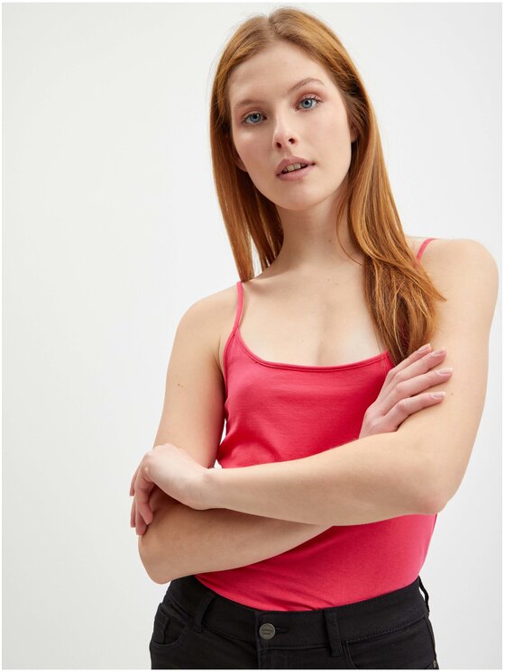 Orsay Orsay Tank top 104160324000__XS Różowy Slim Fit