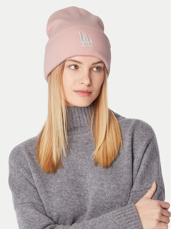 47 Brand 47 Brand Czapka Mlb Los Angeles Dodgers Haymaker 47 Cuff Knit B-HYMKR12ACE-PK Różowy