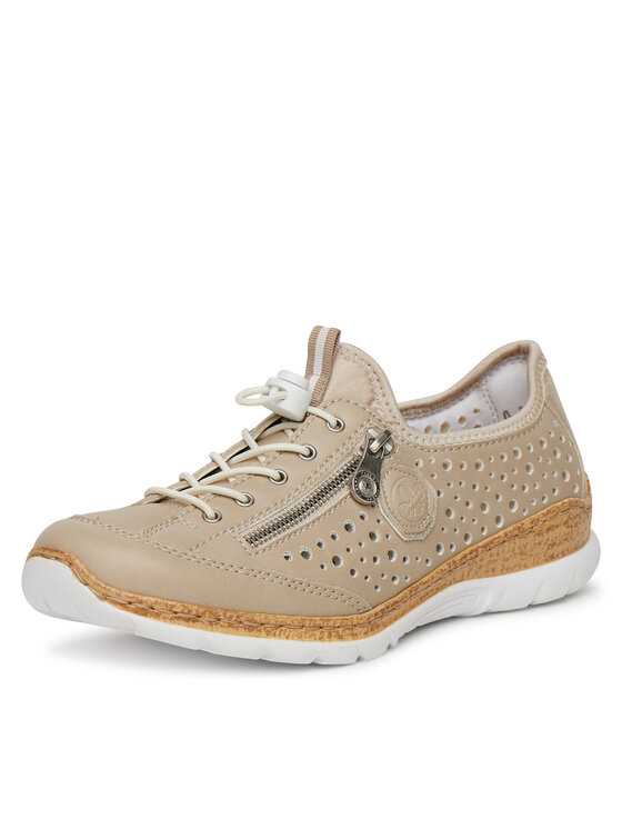 Rieker Rieker Sneakersy N42P6-62 Beżowy
