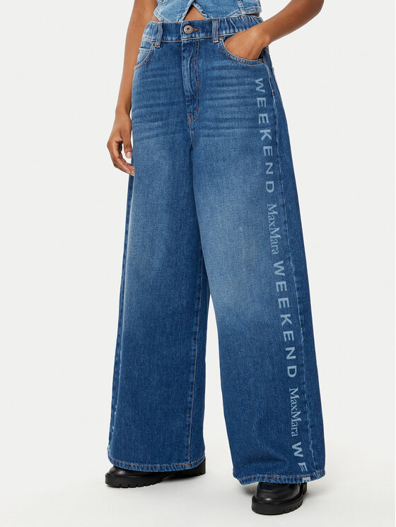 Weekend Max Mara Weekend Max Mara Blugi Lisotte 2515181091 Albastru Wide Leg