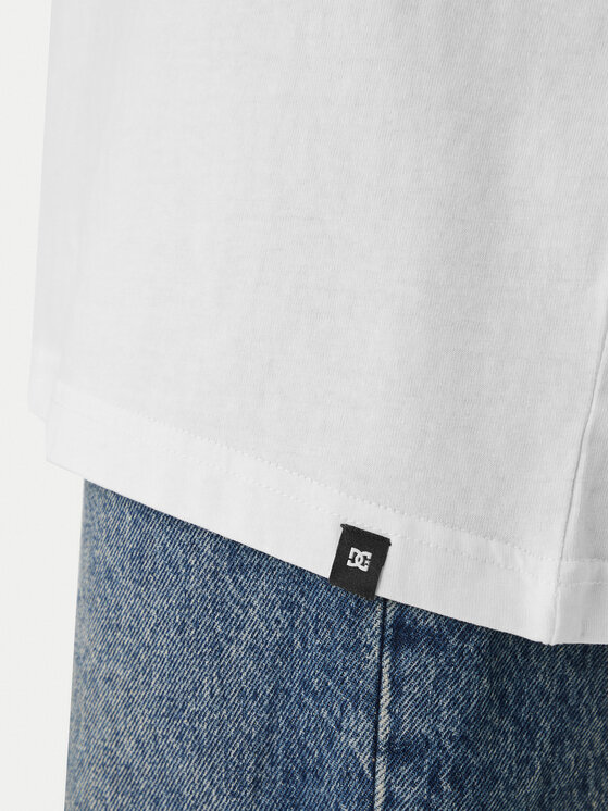 DC Shoes DC Shoes Tricou Made Custom EDYZT04368 Alb Regular Fit