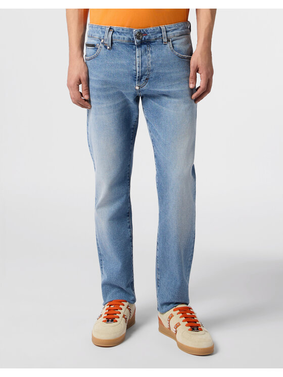PHILIPP PLEIN PHILIPP PLEIN Jeans 31241 Blu Straight Leg