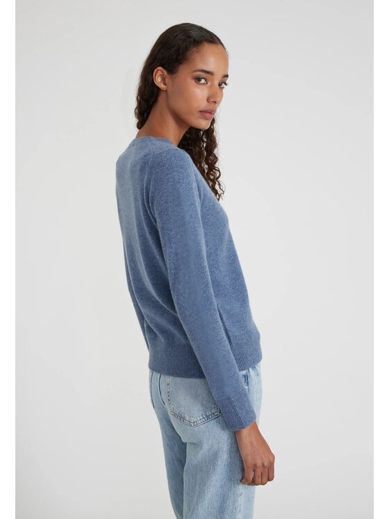 Style Republic Style Republic Sweter Kaszmir Niebieski Comfort Fit