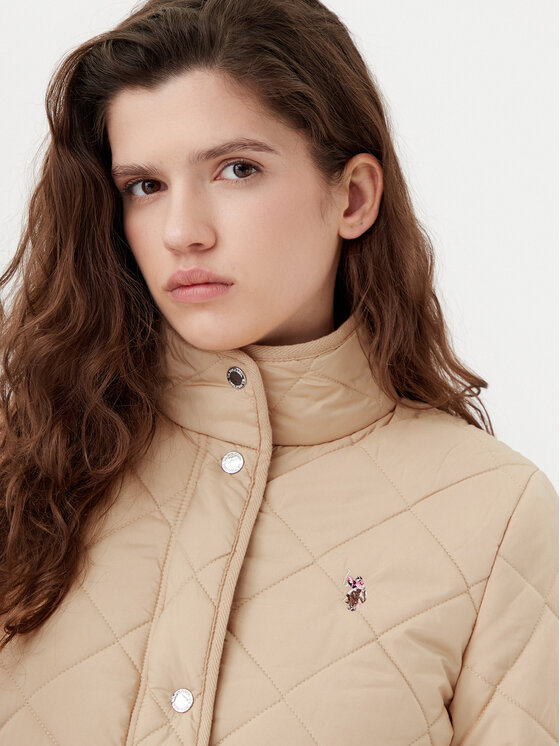 U.S. Polo Assn. U.S. Polo Assn. Демісезонна куртка WUP1168 Бежевий Relaxed Fit