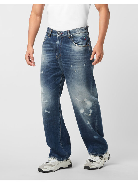 PHILIPP PLEIN PHILIPP PLEIN Jeansy 25915 Niebieski Loose Fit