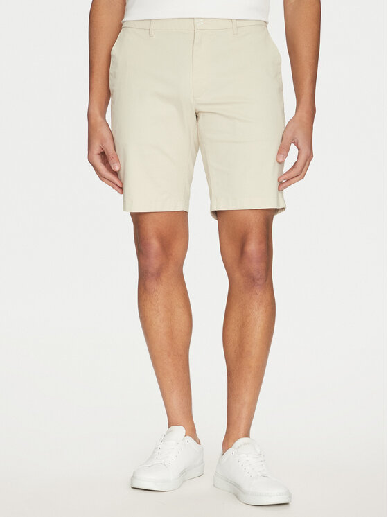 Calvin Klein Calvin Klein Szövet rövidnadrág Modern Twill K10K114063 Bézs Slim Fit