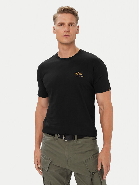Alpha Industries Alpha Industries T-shirt Backprint 128507CP Nero Regular Fit