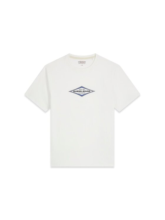 Guess Jeans Guess Jeans T-Shirt 181530 Bílá Classic Fit