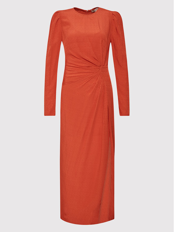 TWINSET TWINSET Kokteilinė suknelė 222TP2090 Oranžinė Regular Fit