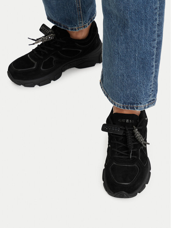 Guess Guess Sneakersy FLFIRR SUE12 Czarny