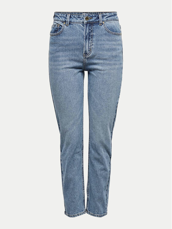 ONLY ONLY Blugi Emily 15195573 Albastru Straight Fit