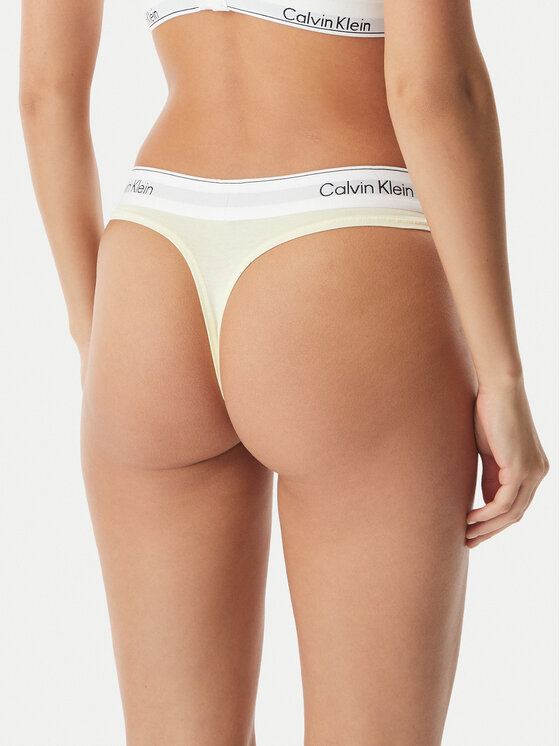 Calvin Klein Underwear Calvin Klein Underwear Perizoma LV00QF8518 Crema