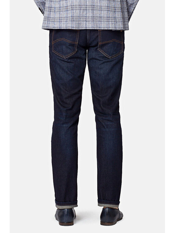 Lancerto Lancerto Jeansy Inwood Granatowy Slim Fit
