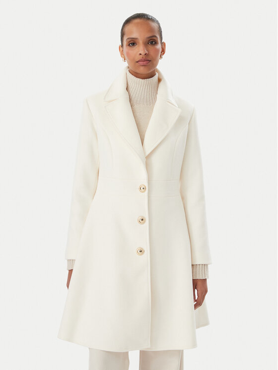 Rinascimento Rinascimento Παλτό μεταβατικό CFC0131083003 Κρεμ Regular Fit