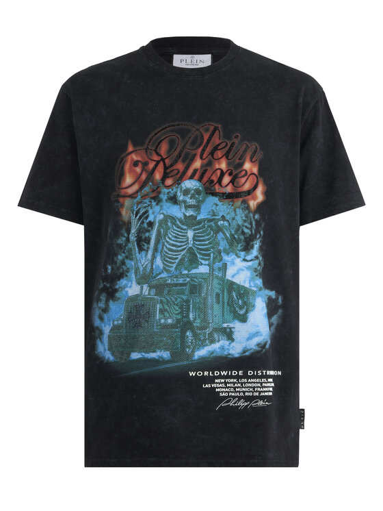 PHILIPP PLEIN PHILIPP PLEIN T-Shirt 26231 Czarny Regular Fit