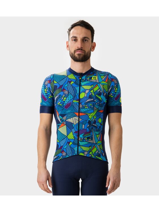 Alé Cycling Alé Cycling Koszulka rowerowa Solid Over Niebieski Fitted Fit