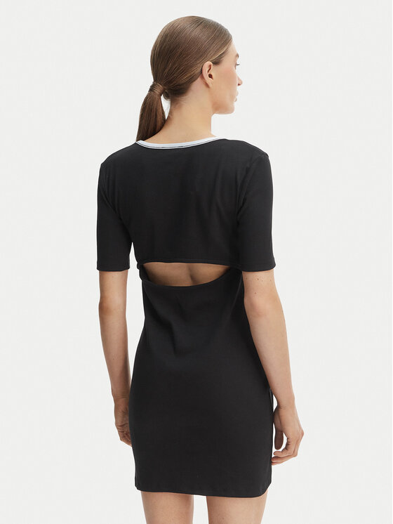 Calvin Klein Jeans Calvin Klein Jeans Každodenní šaty LV047F224G Černá Slim Fit