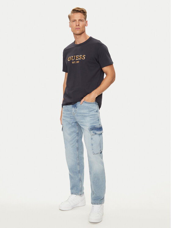Guess Guess Blugi 166573 Albastru Regular Fit