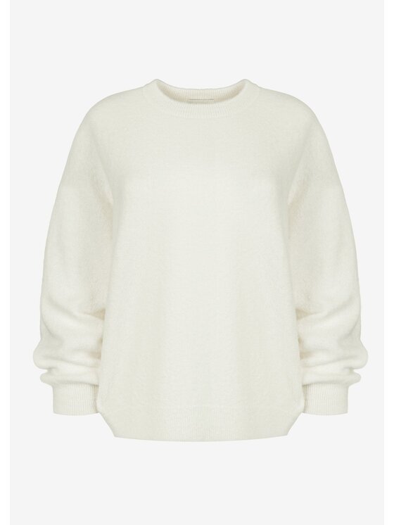 Le Collet Le Collet Sweter AVILA Écru Regular Fit