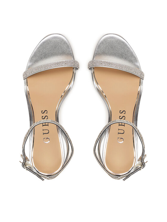Guess Guess Sandale FLJCHR SAT03 Srebrna