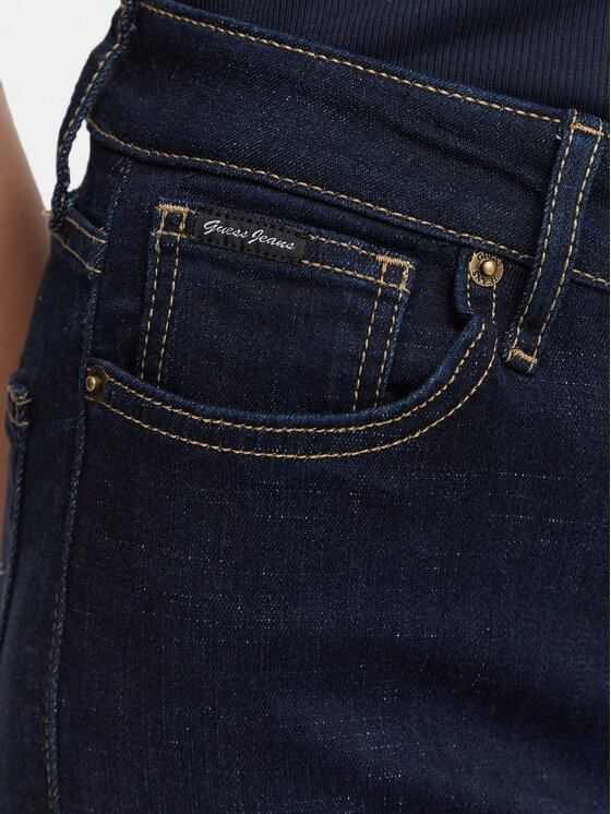 Guess Jeans Guess Jeans Дънки W5YA92 D7041 Тъмносин Skinny Fit
