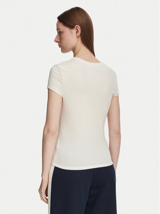 Guess Guess Póló V6YI24 K4787 Világos bézs Slim Fit