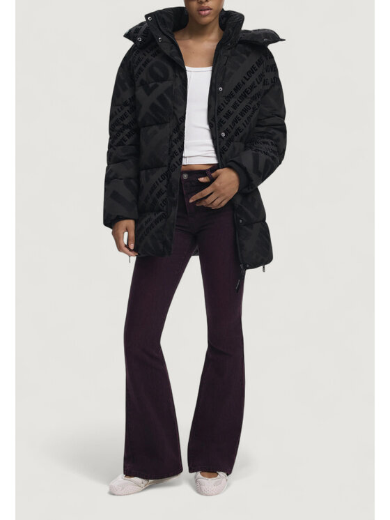 Desigual Desigual Giubbotto invernale PADDED_CADERA_FLOCK Nero Original Fit