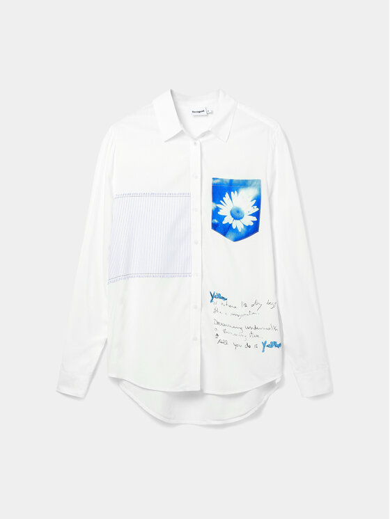 Desigual Desigual Camicia Genova 24SWCW21 Bianco Regular Fit