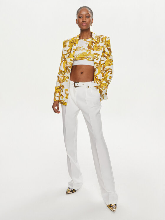 Versace Jeans Couture Versace Jeans Couture Marynarka 76HAQ702 Biały Slim Fit