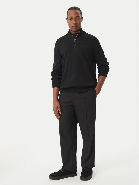 Calvin Klein Calvin Klein Pulover LV040BM356 Negru Regular Fit