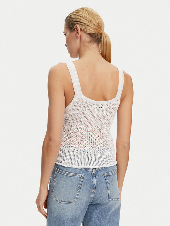 PINKO PINKO Top 104642 A2EB Z04 Biela Regular Fit