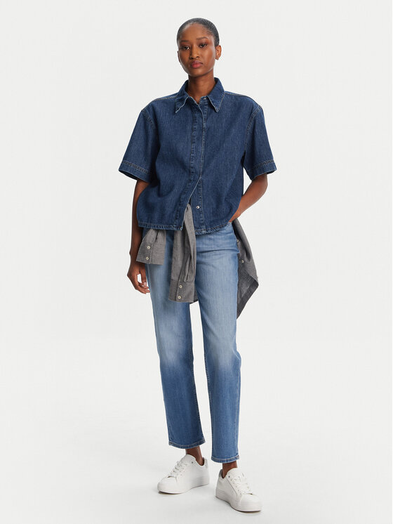 Lee Lee Džínsy Carol 112355263 Modrá Straight Fit