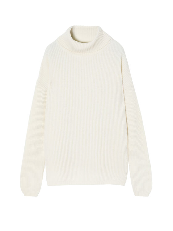TATUUM TATUUM Sweter BLANCHE Kremowy Oversize