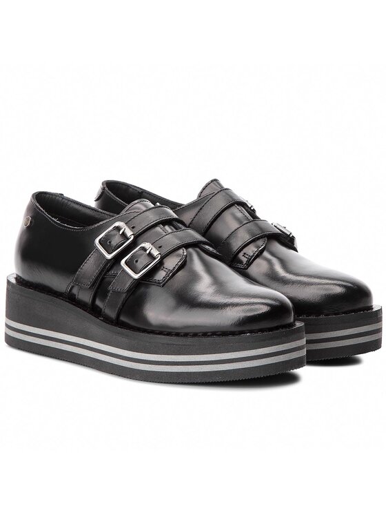 Tommy Hilfiger Tommy Hilfiger Félcipő Modern Flatform Shoe FW0FW03643 Fekete