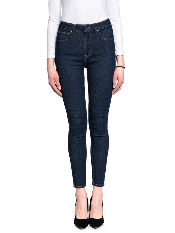 Lee Lee Jeansy SCARLETT ULTRA HI BO Niebieski Skinny Fit