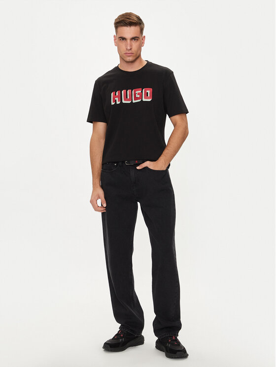 HUGO Hugo T-shirt Daqerio 50516624 Crna Regular Fit