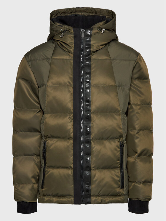 Les Hommes Les Hommes Giubbotto invernale LF2281000270 Cachi Regular Fit