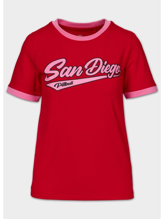 PITBULL PITBULL T-Shirt SAN DIEGO ANGEL Czerwony Regular Fit